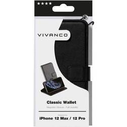 Vivanco Classic Wallet Beskyttelsescover Syntetisk læder Sort > I externt lager, forväntat leveransdatum hos dig 24-07-2022